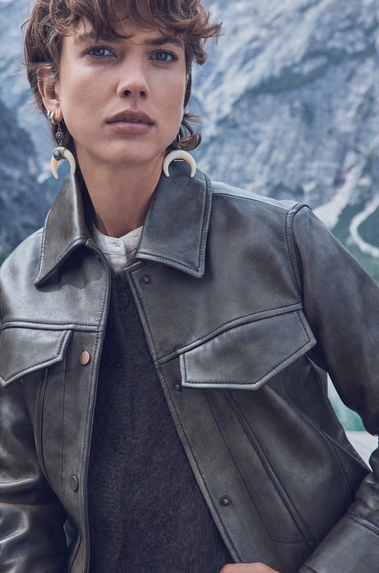 FIERCE leather jacket;${refinementColor}