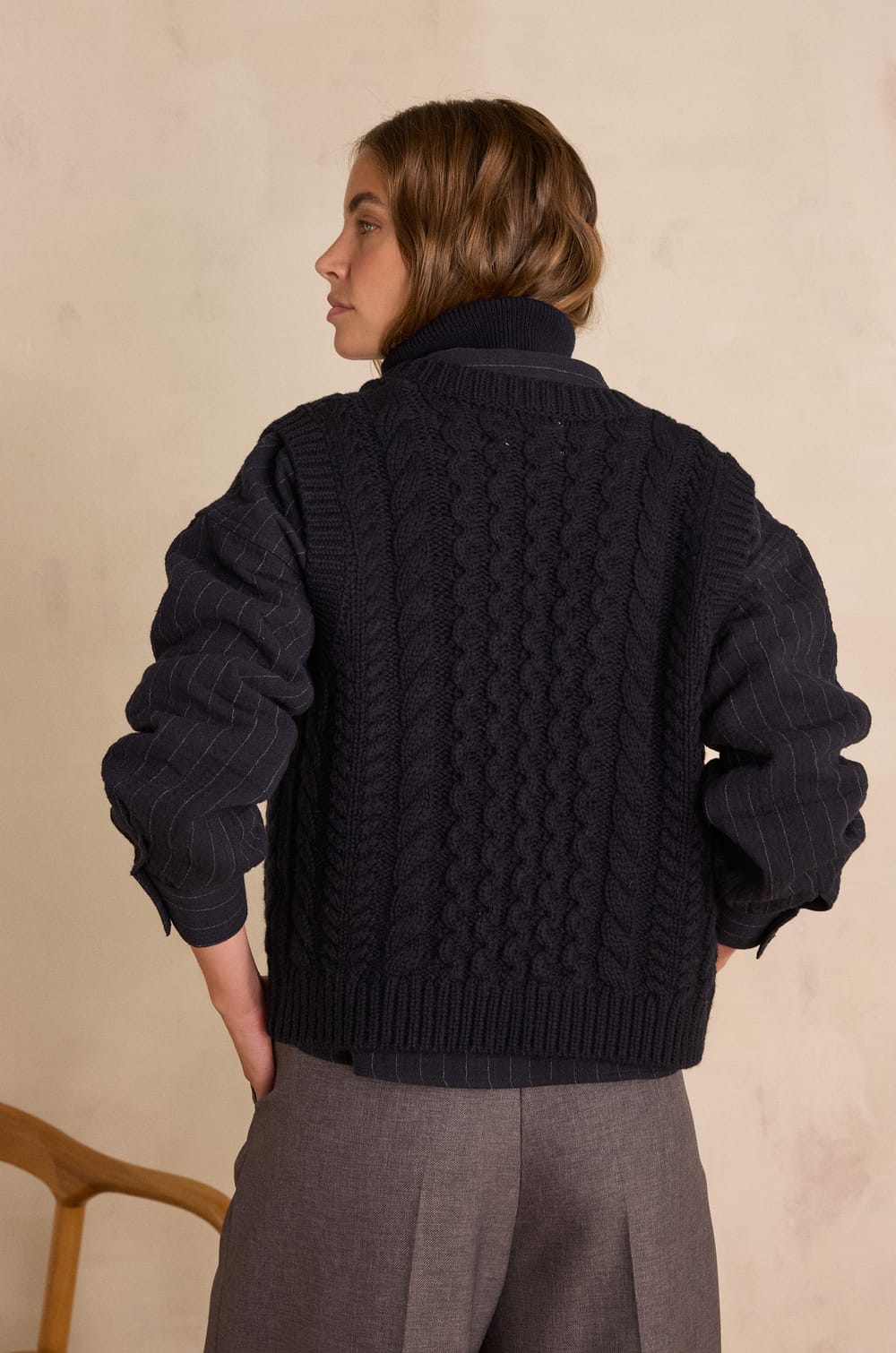 BIXENTE wool cardigan;${refinementColor}