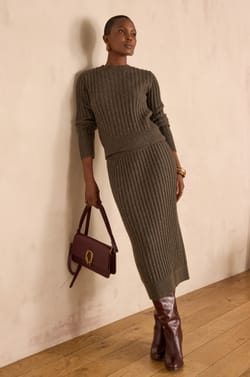 CARMELE ribbed jumper;${refinementColor}