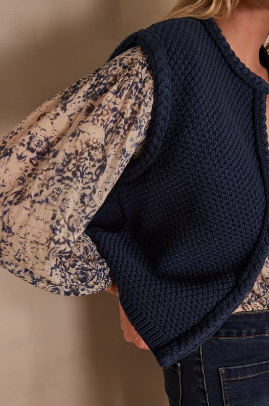 Gilet BETSY en coton;${refinementColor}