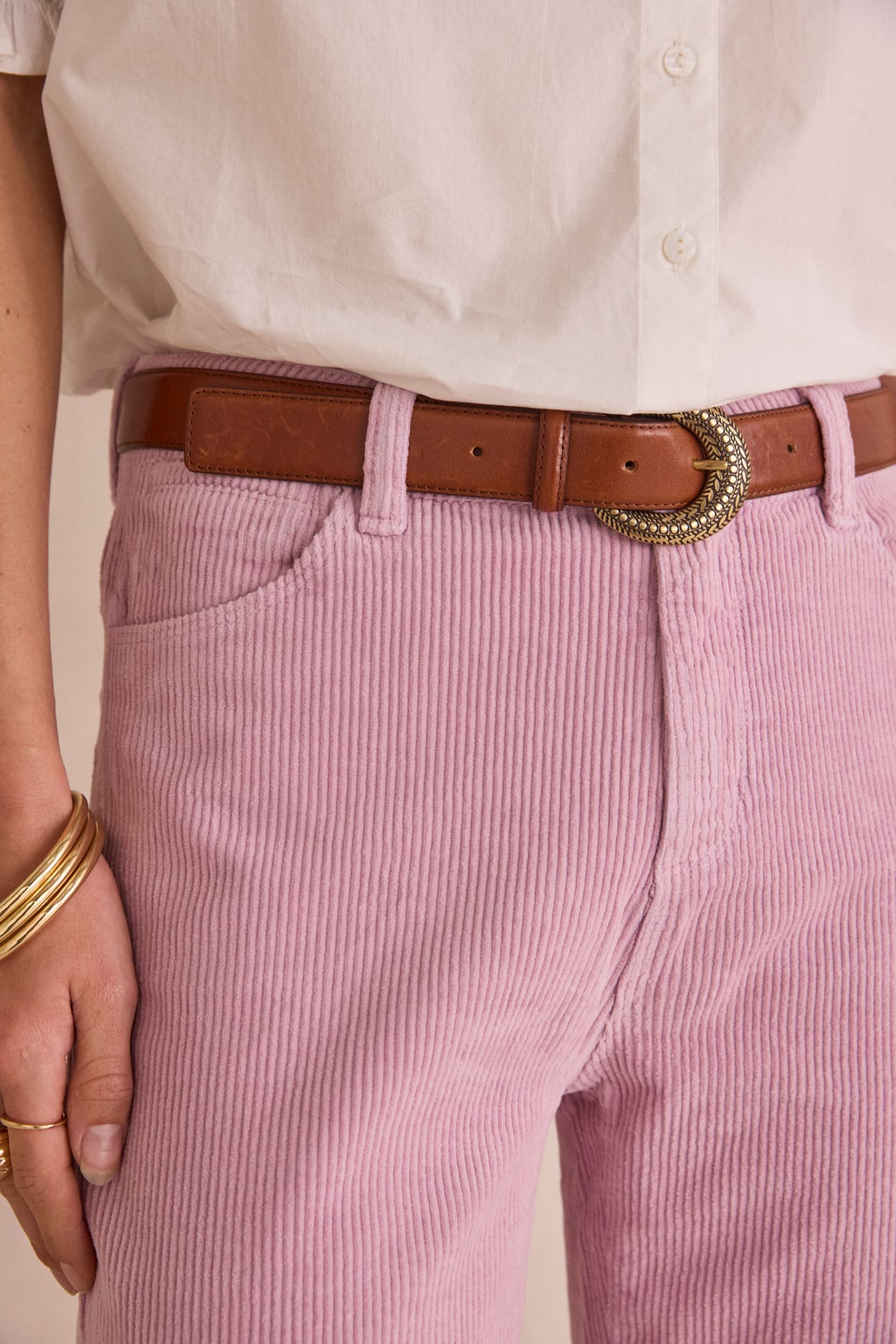 FIDJI corduroy trousers;${refinementColor}