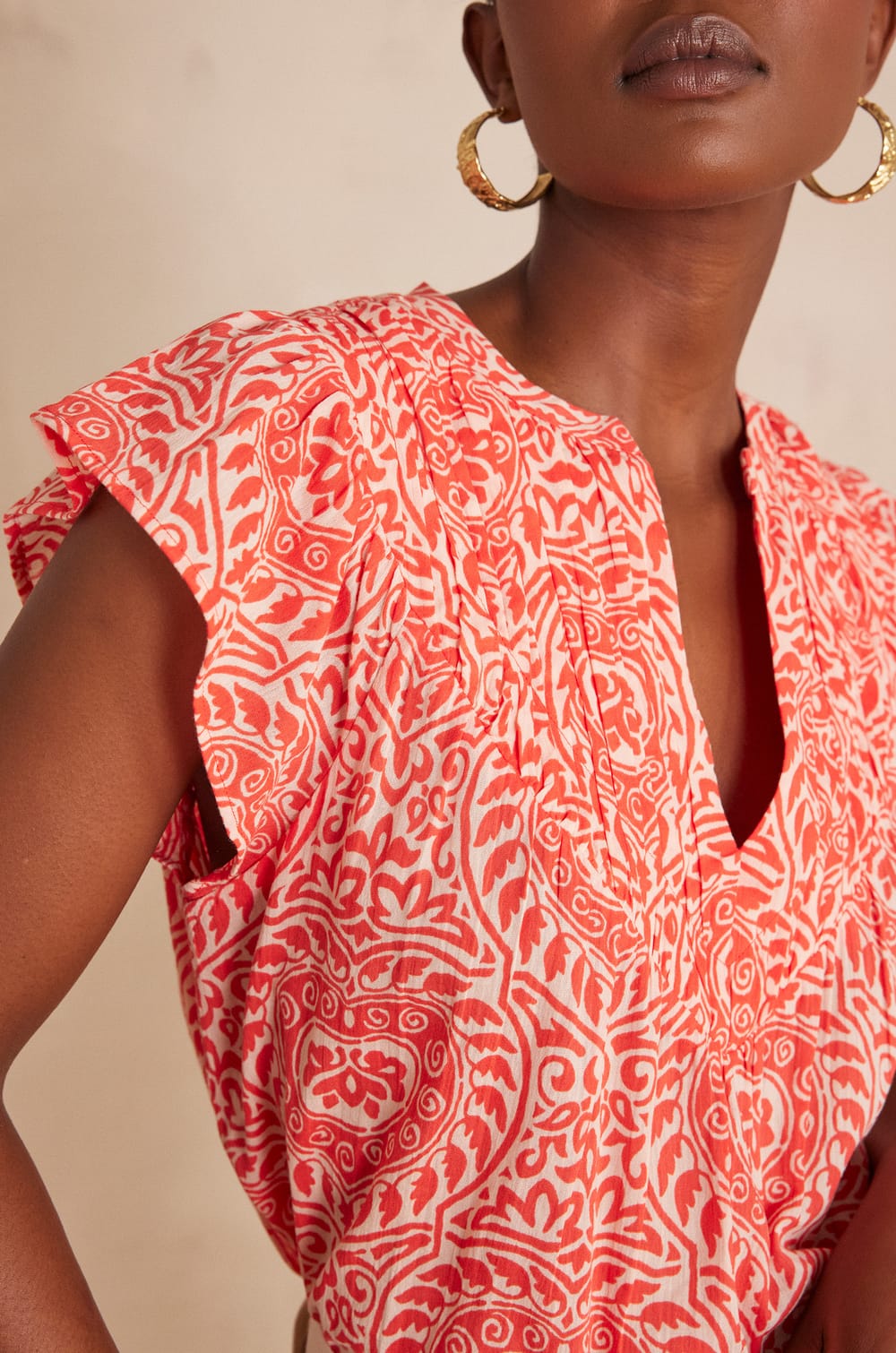 Blouse BILLIE en coton;${refinementColor}