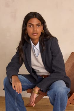 Manteau en laine m&eacute;lang&eacute; ANABELLE;${refinementColor}