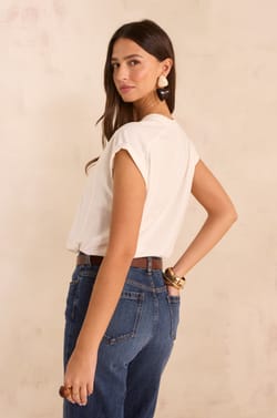 TIMEO cotton short-sleeve T-shirt;${refinementColor}