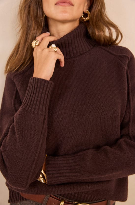 Alphonse wool long-sleeve sweater;${refinementColor}