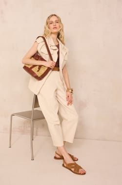 ROBINSON balloon cut trousers;${refinementColor}