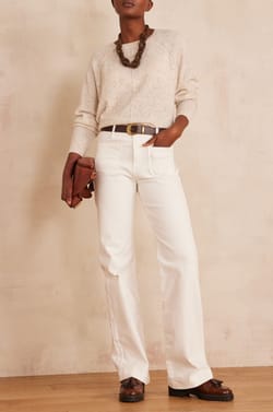 Pantalon large en coton LEA;${refinementColor}