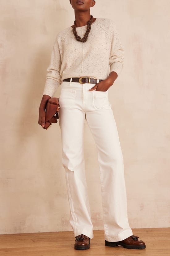 Pantalon large en coton LEA;${refinementColor}