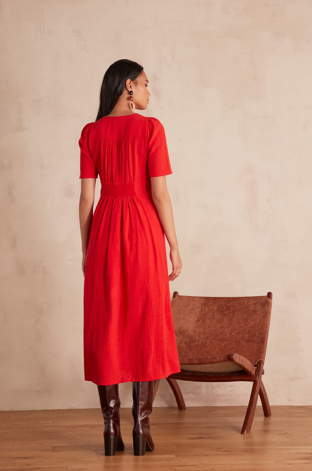 LOVE Cotton Dress;${refinementColor}