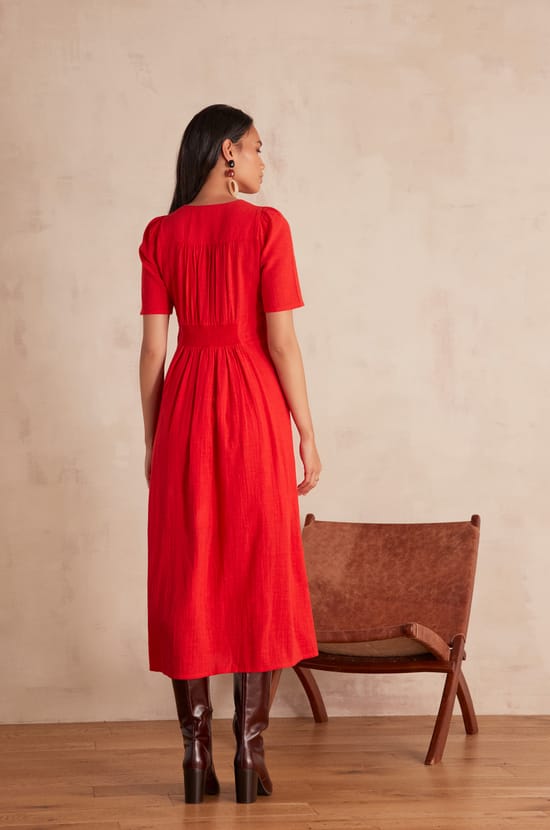 LOVE Cotton Dress;${refinementColor}