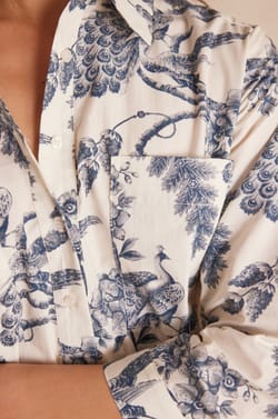 Robe chemise LISEA en coton;${refinementColor}