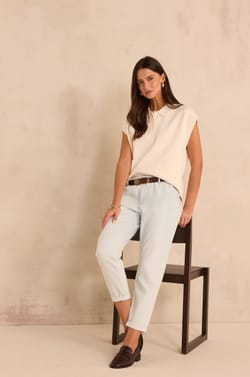 Sleeveless sweater AGLAE;${refinementColor}