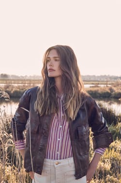 COCO leather jacket;${refinementColor}