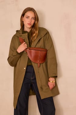ANITA long cotton parka;${refinementColor}