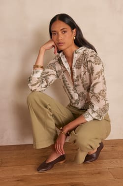 Vaquero ancho LISA de algod&oacute;n;${refinementColor}