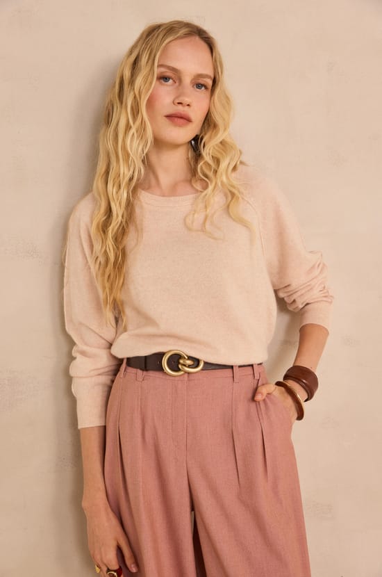 ARISTIDE long-sleeve cashmere sweater;${refinementColor}