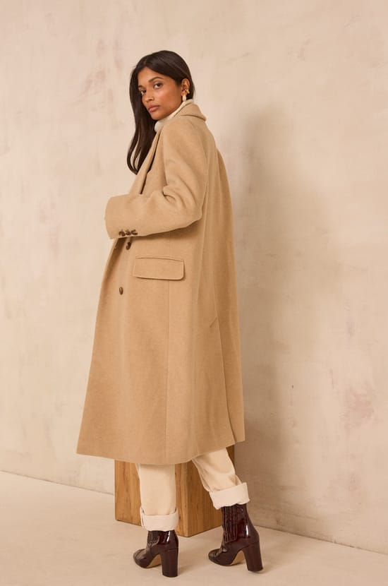 Long-sleeve wool coat CORENTIN;${refinementColor}