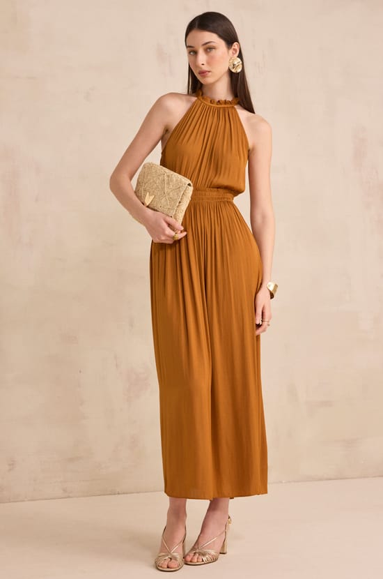 Straight and flowing dress BAY;${refinementColor}