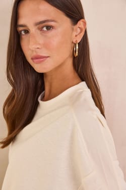 Linen and cotton jumper LISA;${refinementColor}