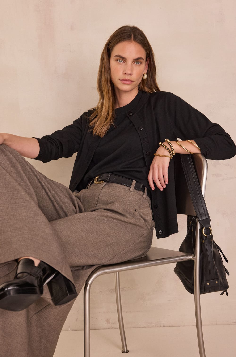 PAYTON BIS round neck short sleeve jumper;${refinementColor}