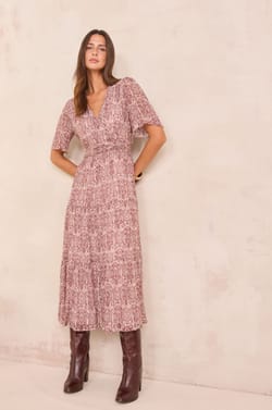 LOUMIA wrap long dress;${refinementColor}