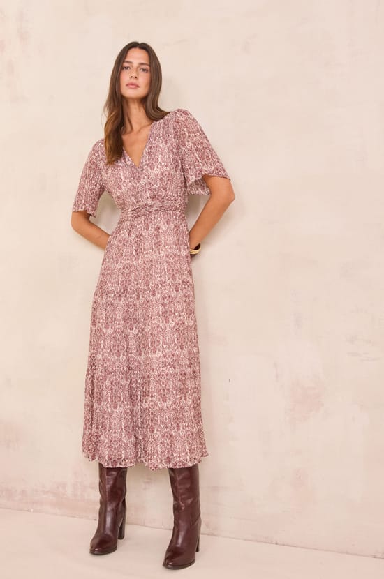 LOUMIA wrap long dress;${refinementColor}