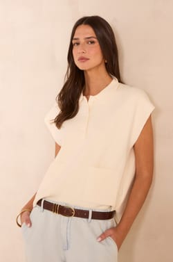 Sleeveless sweater AGLAE;${refinementColor}
