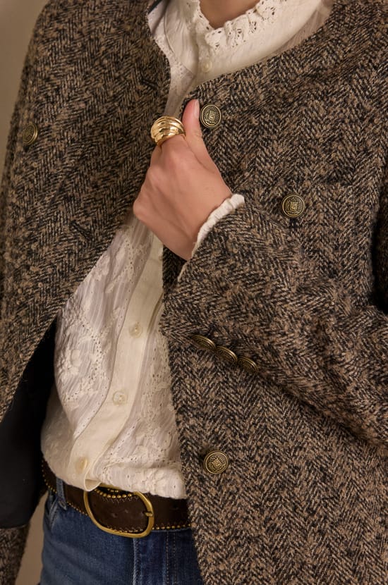 PIA wool jacket;${refinementColor}