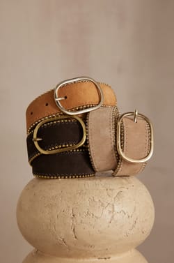 JASMINE leather belt;${refinementColor}