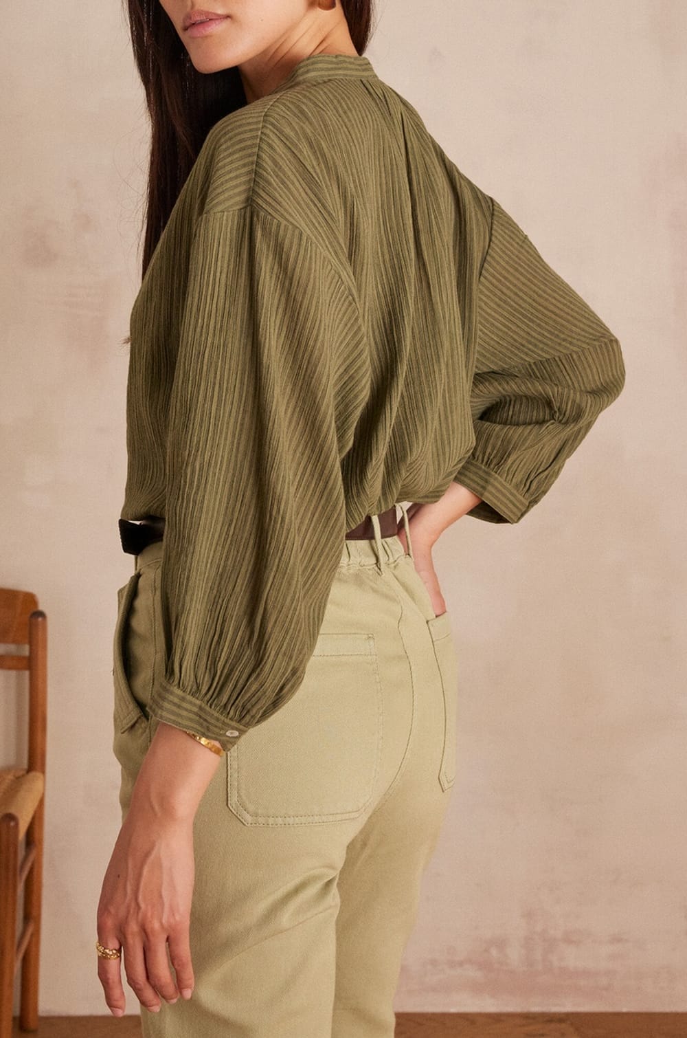 Blouse SIGRID en coton;${refinementColor}