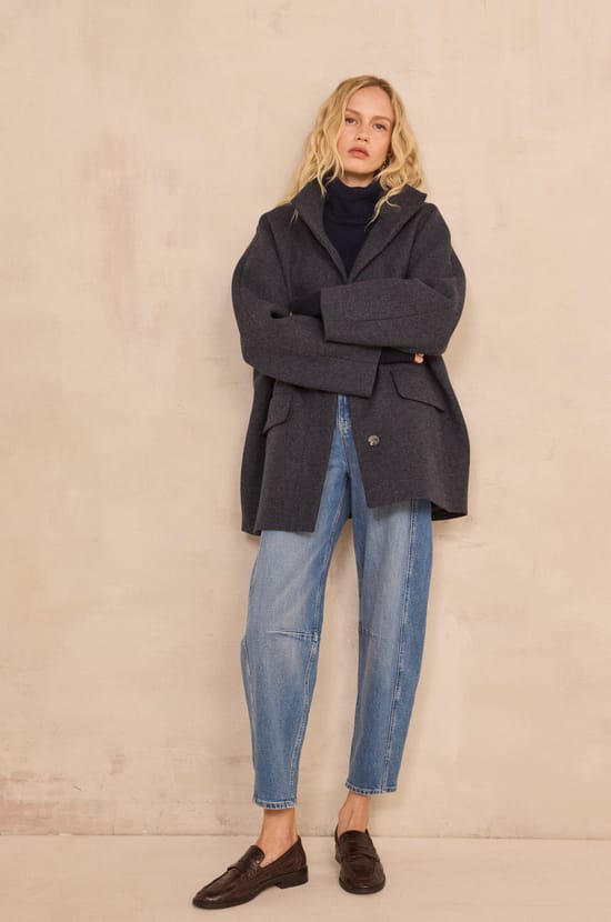 CELIA blend wool coat;${refinementColor}