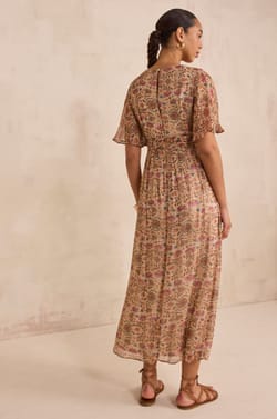 Robe droite imprim&eacute;e BALI;${refinementColor}