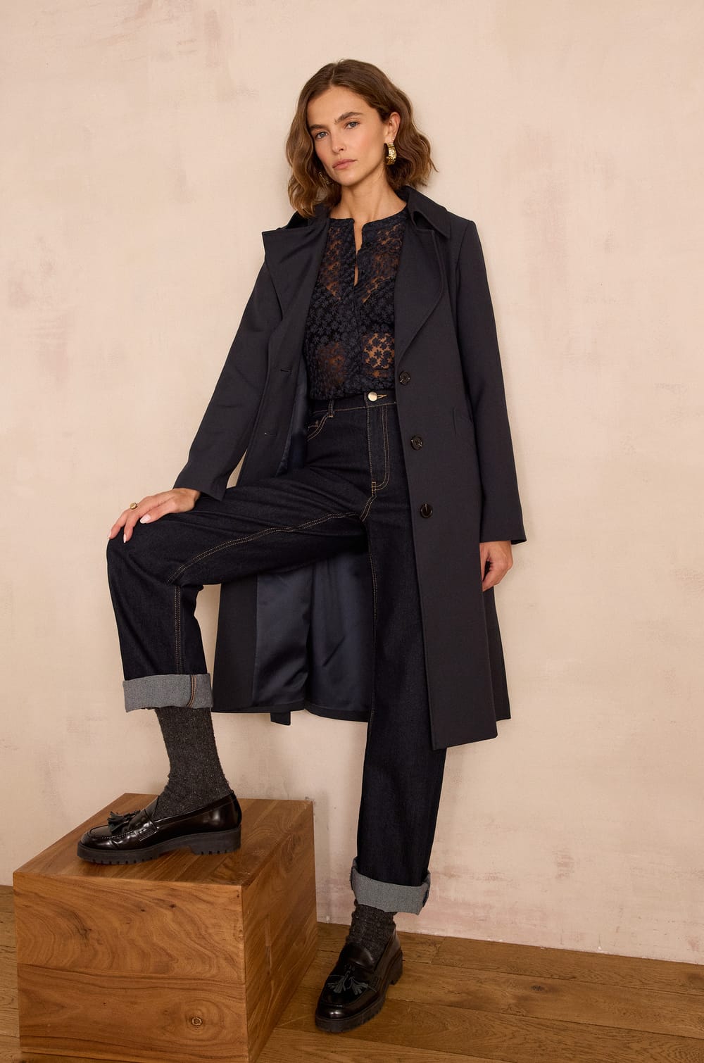 Chemise CAMOMILLE en coton brod&eacute;e;${refinementColor}
