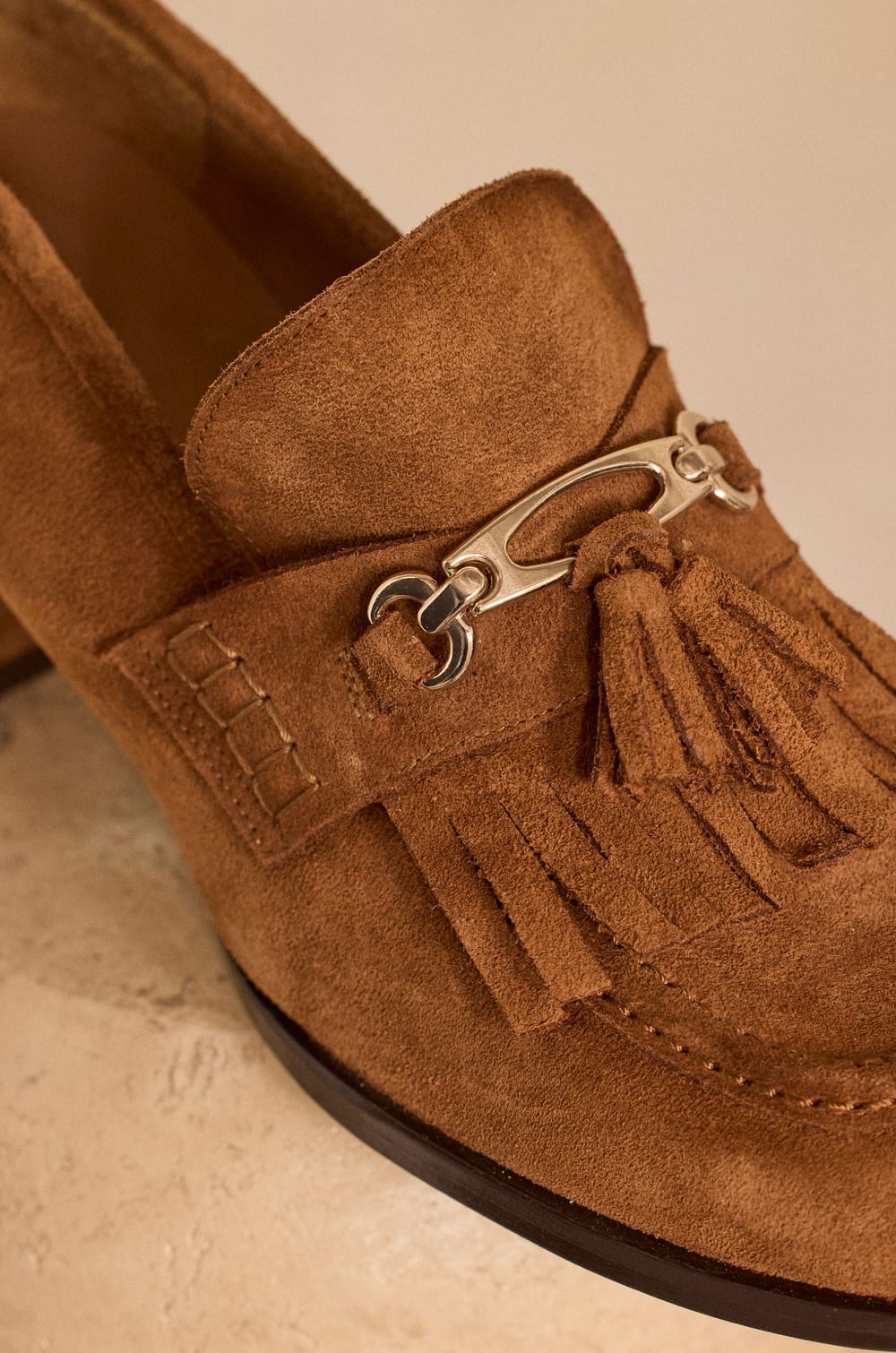 Mocassins en cuir suede Maison 123 x Marine Vignes ARMAND;${refinementColor}
