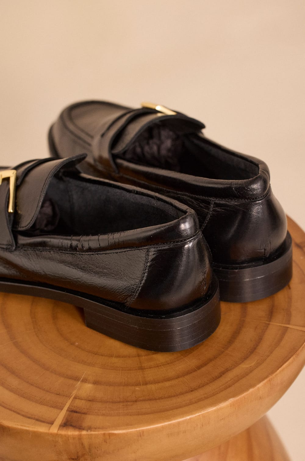 ORNELLA BIS flat leather moccasin;${refinementColor}