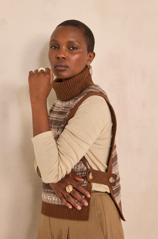 REINETTE woolen breastplate;${refinementColor}