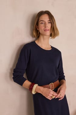 Striped blouse in 100% cotton DOUCE;${refinementColor}