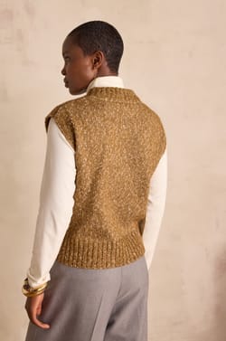 BOSTON sleeveless jumper;${refinementColor}