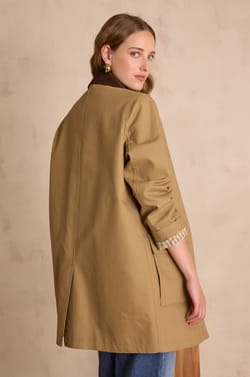 DANAE cotton trench coat;${refinementColor}
