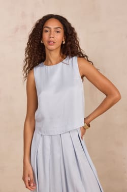 Sleeveless top DAVID;${refinementColor}