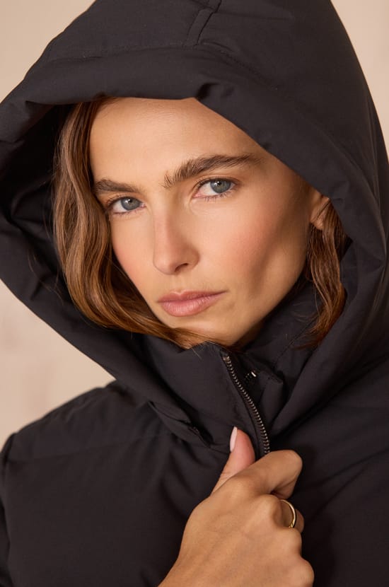 DINA mid-length puffer jacket;${refinementColor}