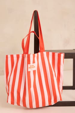 CASA PALOMA cotton tote bag;${refinementColor}