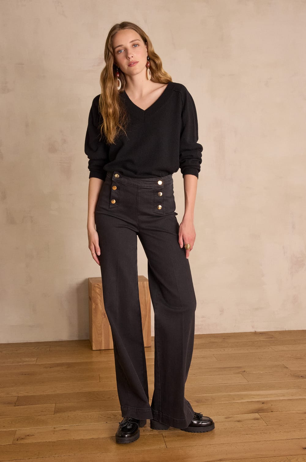 BARY jumper in 100% cashmere;${refinementColor}