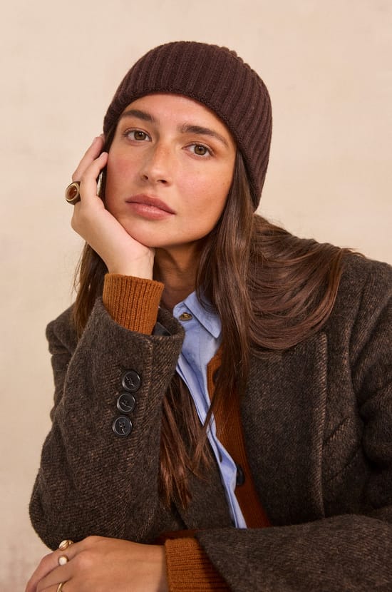 Dense knit wool beanie GREG;${refinementColor}
