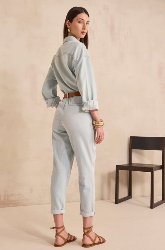 SABIL cotton chino pants;${refinementColor}