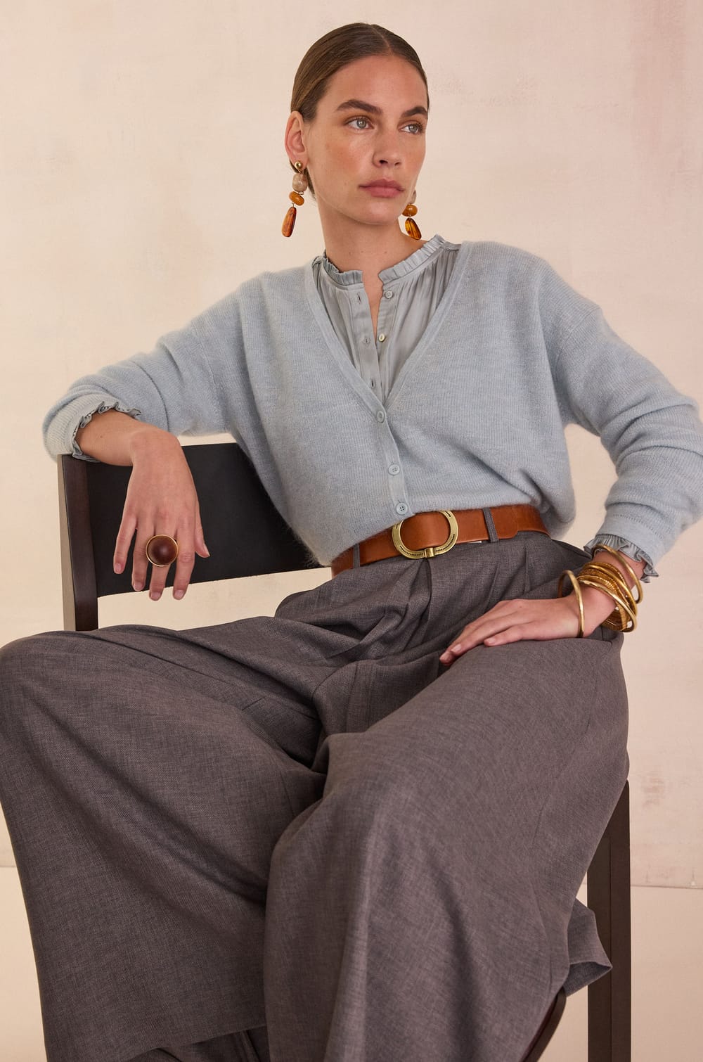 TATIANA wide-leg trousers;${refinementColor}