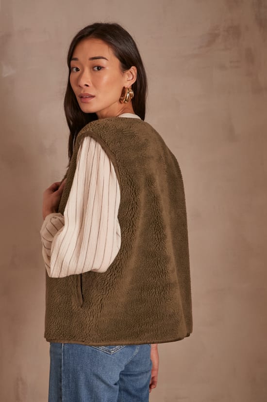 SABRINA sleeveless jacket PhotoZ | 1-2-3