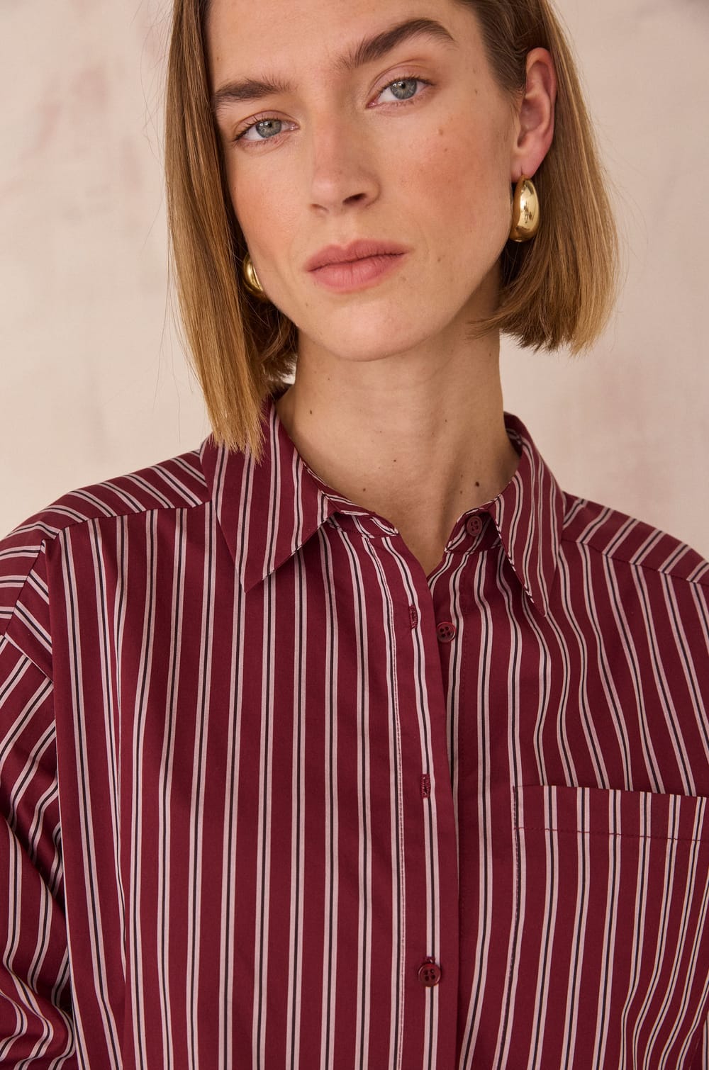PASSY striped shirt;${refinementColor}