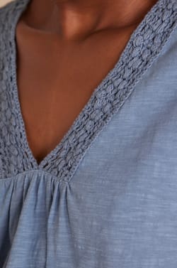 FLORIE cotton T-shirt;${refinementColor}