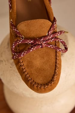 SUE leather loafers;${refinementColor}